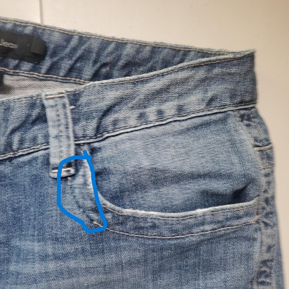 Calvin Klein bootcut jeans Y2K with Flap Pockets Sz 10 womens- shipping incl - Picture 16 of 16
